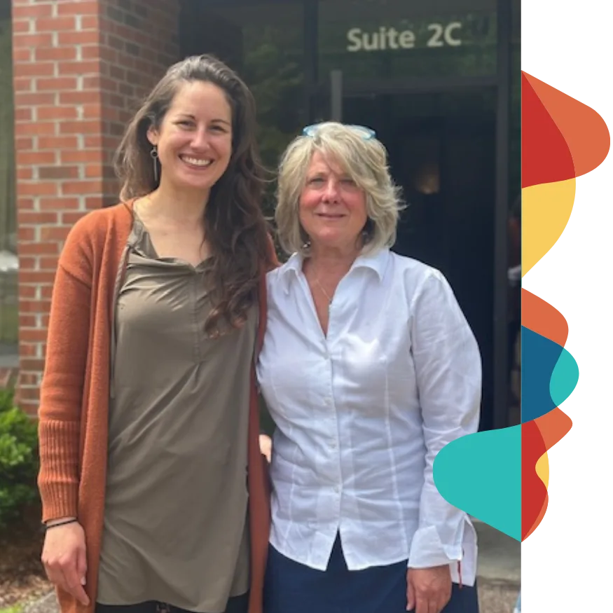 Linda with instructor Angela Kent